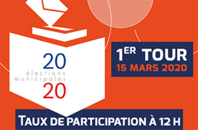 Élections municipales - Taux de participation à 12 heures